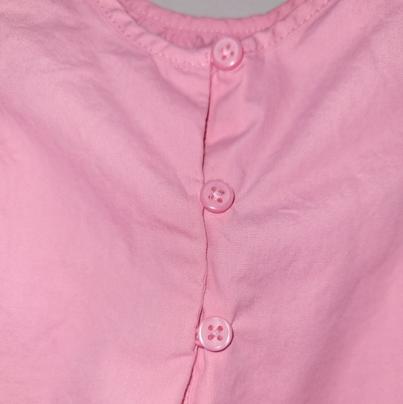 🌼 Vintage Gymboree Butterfly Blossoms Pink Daisy Appliquee Dress Baby Girls 3-6 - Picture 5 of 6